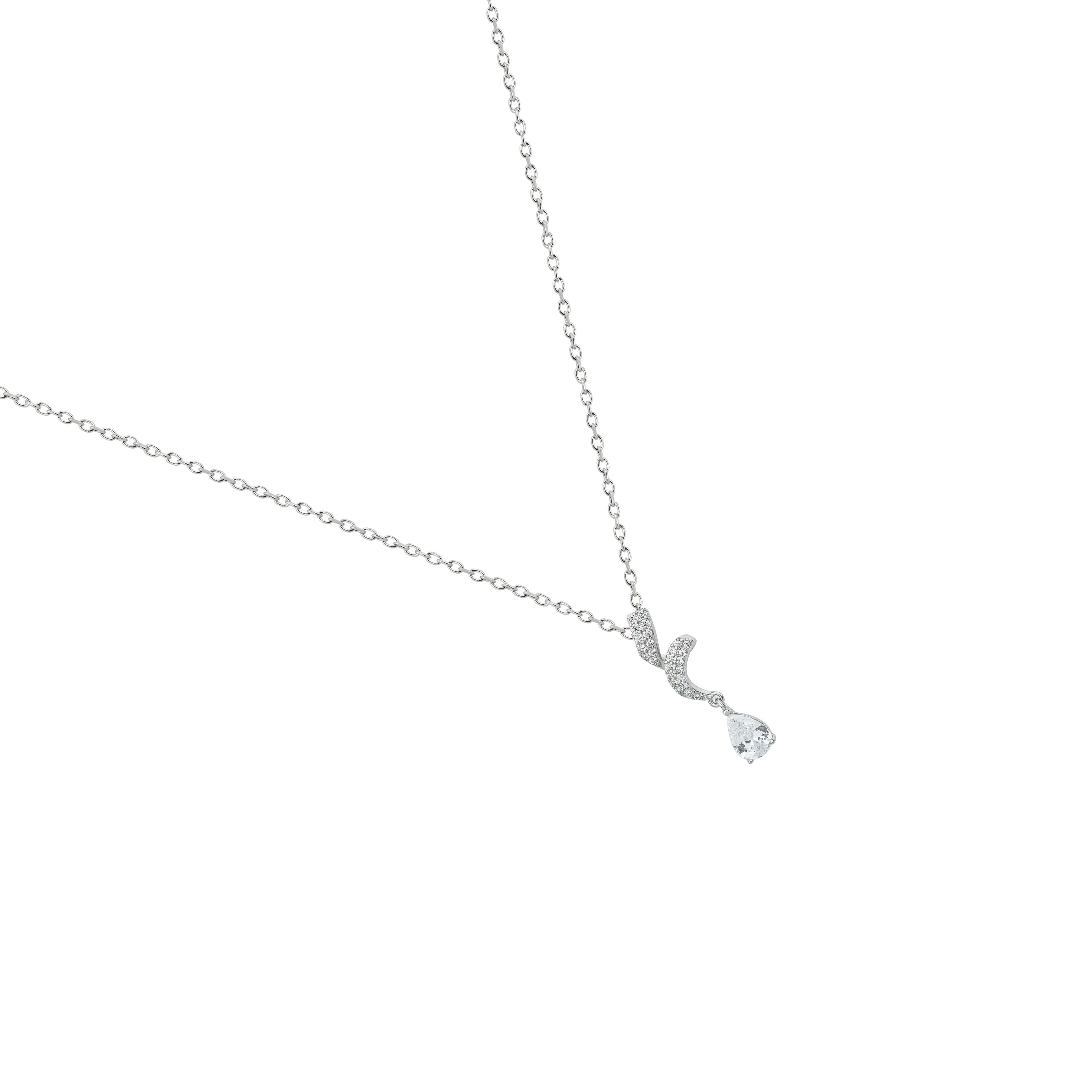 Graceful Moonlight Diamond Necklace