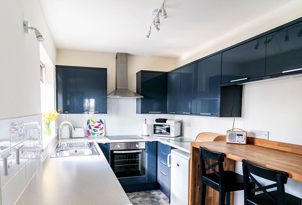 Fully equipped kitchen at Chestnut Cottage