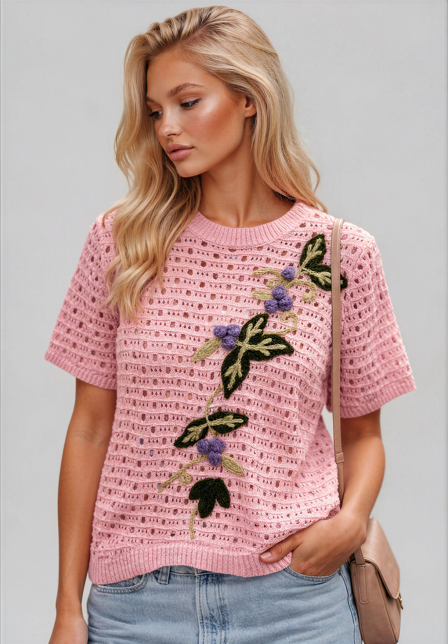Bluse Rosa