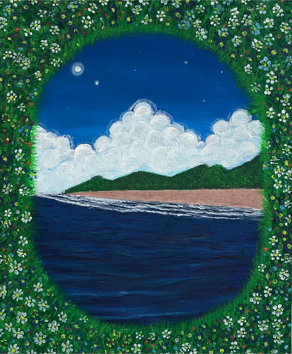 Through the floral lens | Acrylic