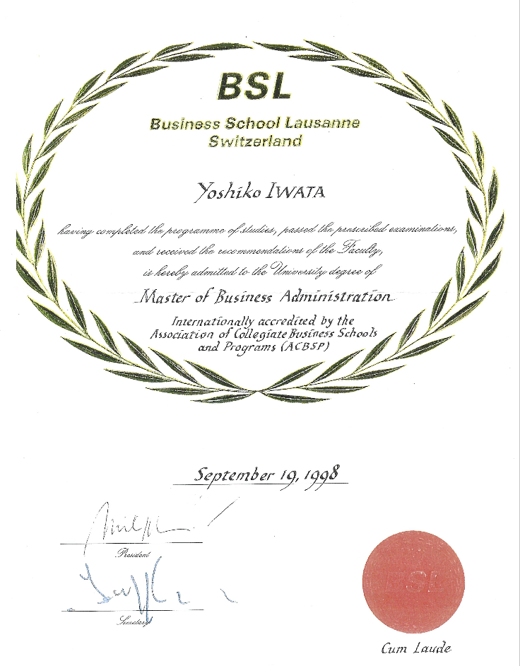 BSL MBA Diploma