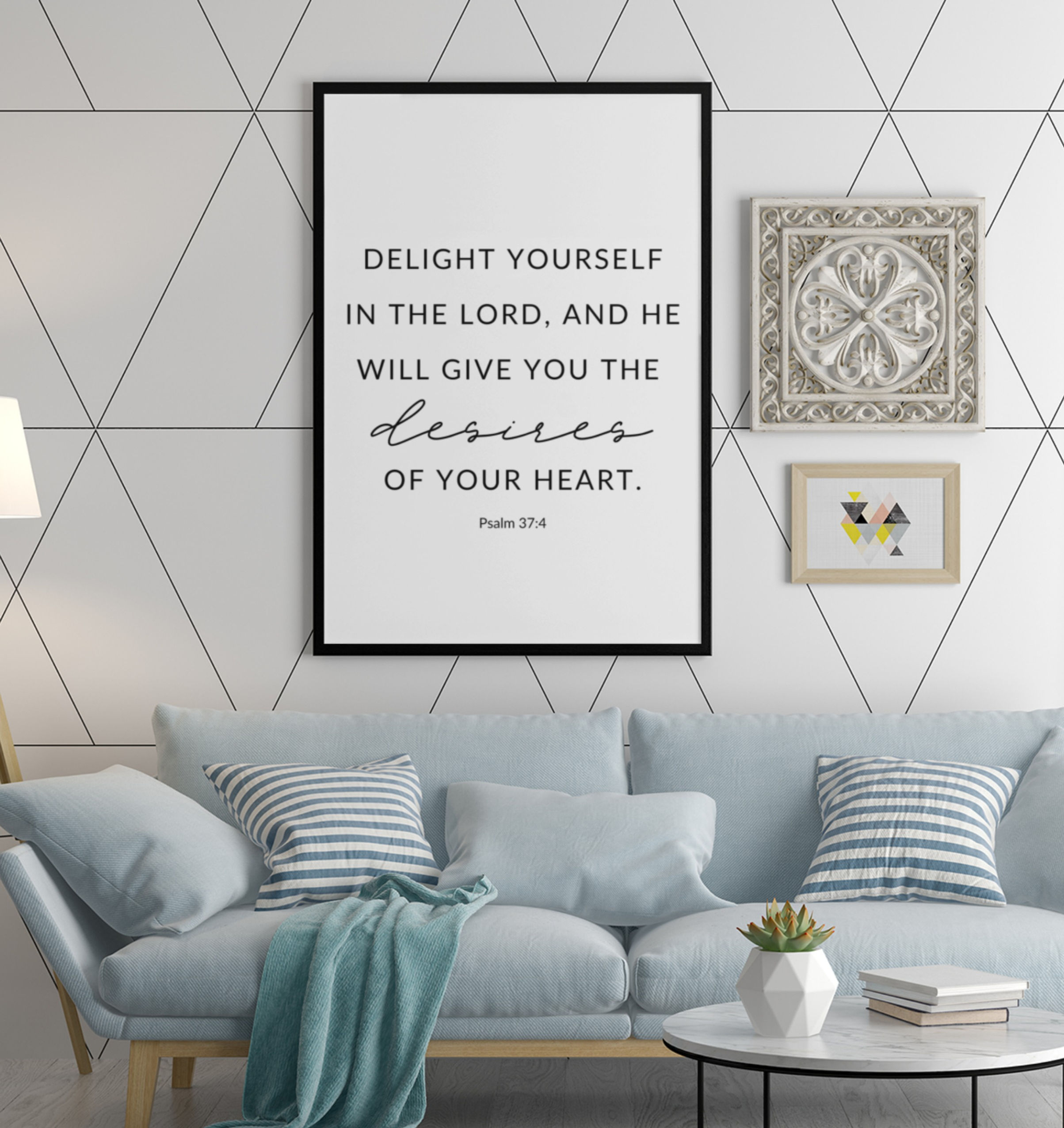 Psalm 37 Scripture Wall Art