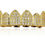 Thumbnail: 18K Gold Plated  Macro Pave CZ Iced-Out Grillz with Extra Molding Bars Included