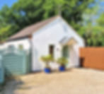 Front Door with parking in front of lodge