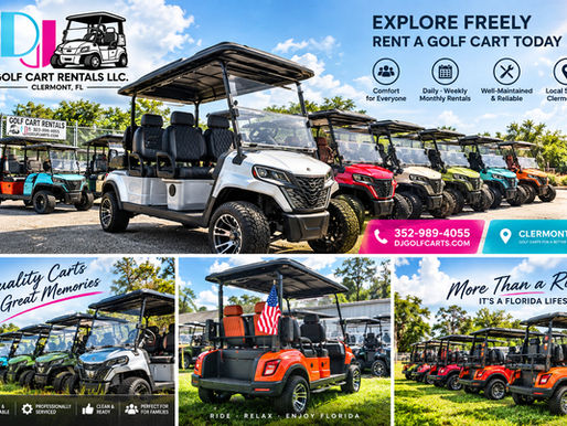 Snowbird season is nearly here in Clermont. Time for an RV Park Golf Cart Rental.