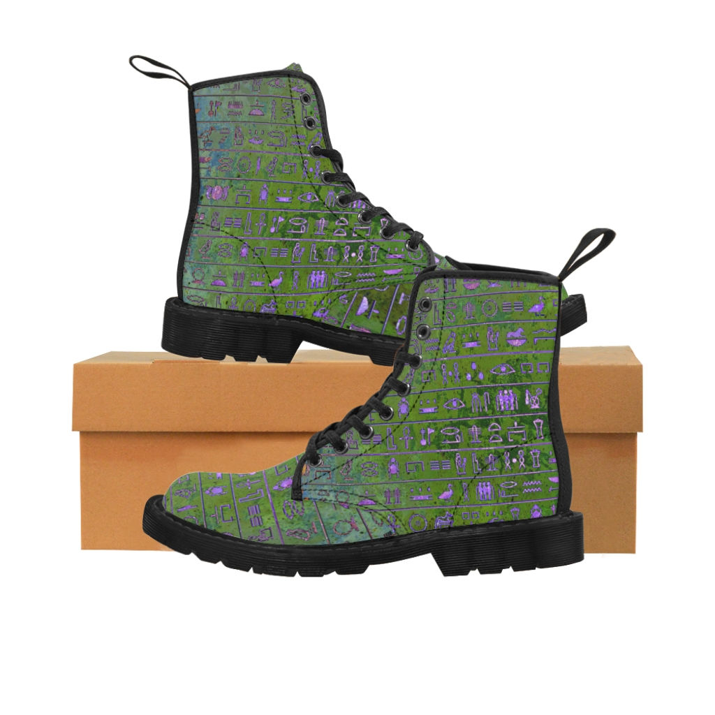 GG Custom Pattern Canvas Boots