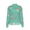 Thumbnail: Green Tea & Cherry Blossoms Sheer Mock Turtleneck