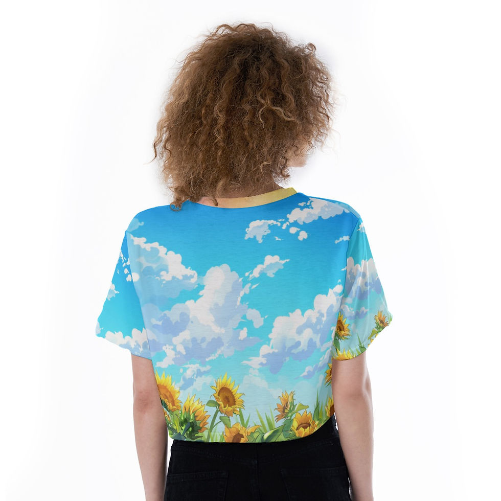 Thumbnail: Cloud Kissed & Sunlit Crop Tee