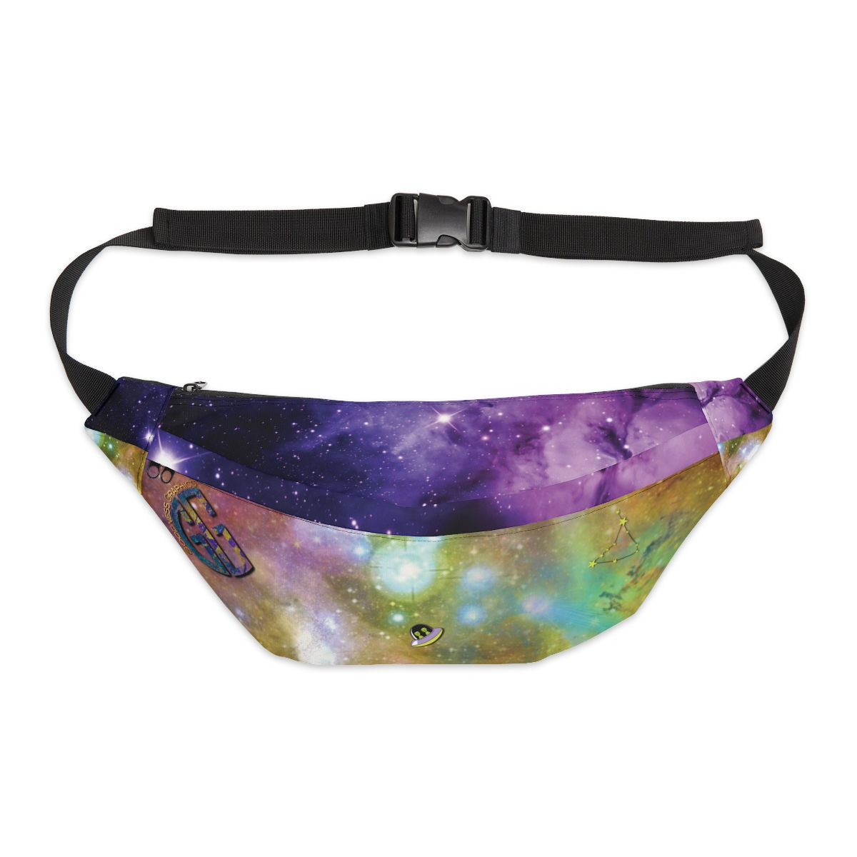 galaxy pattern fanny pack