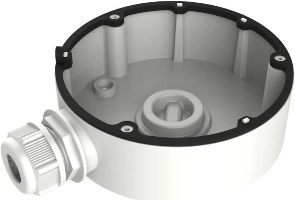 Thumbnail: DS-1280ZJ-DM18, CB-110, IP Camera Dome Mounting box, 3/4" conduit, White
