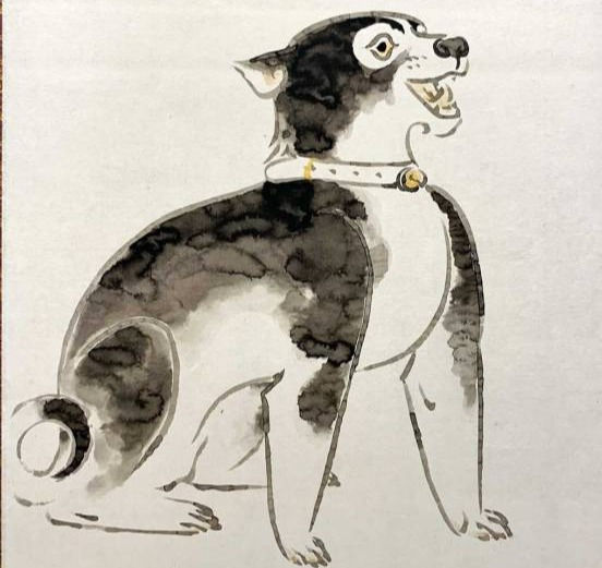 前田青邨の狗 いぬ