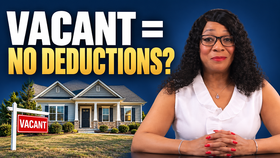 Vacant Rental Property: Do Your Tax Deductions Stop?