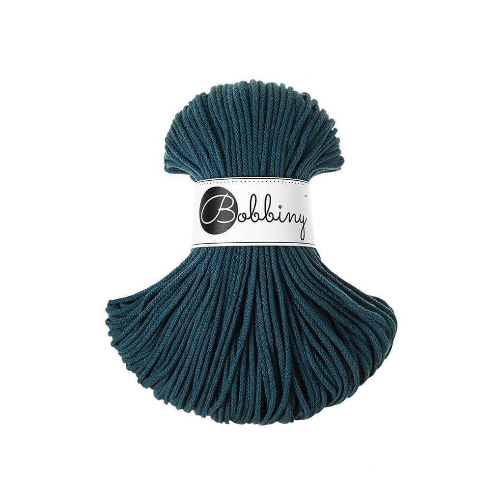 Junior 3mm Flechtkordel Peacock Blue