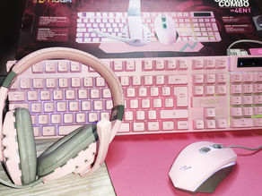 Review Combo Gamer Rosado NKB 411 de Noga (video)