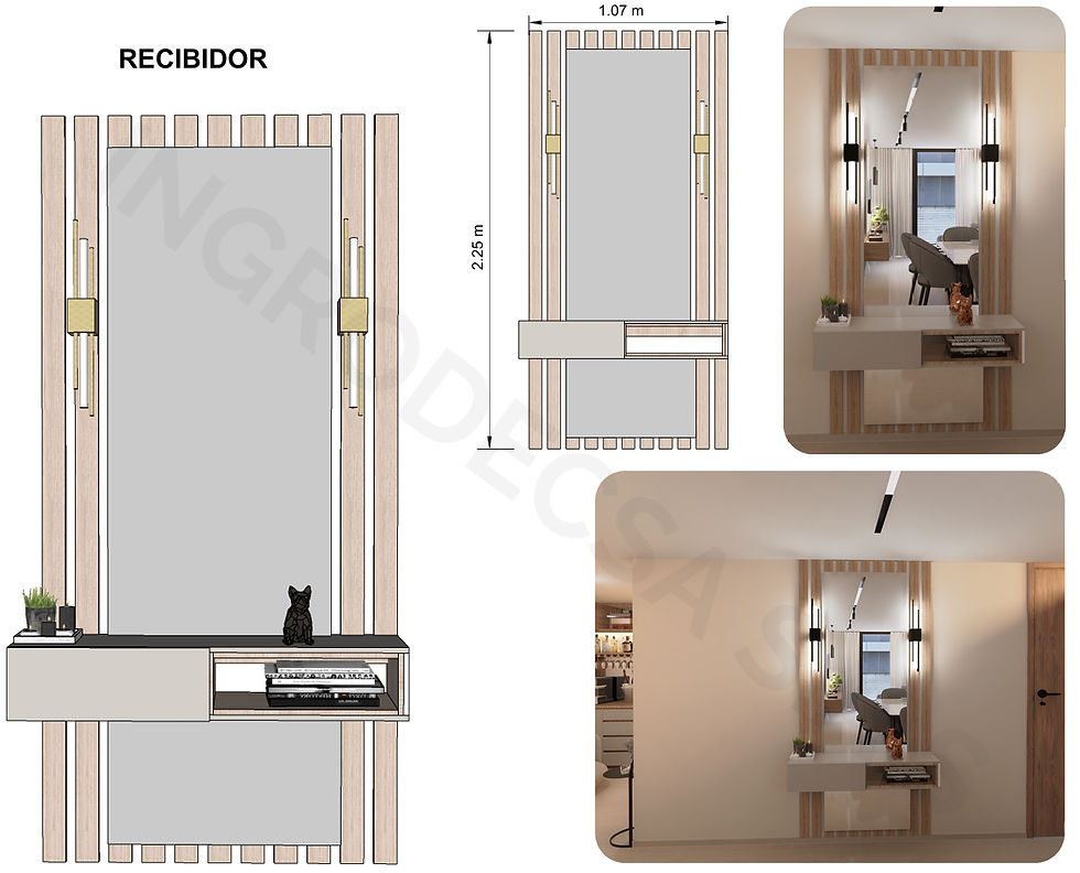 Miniatura: MUEBLE RECIBIDOR