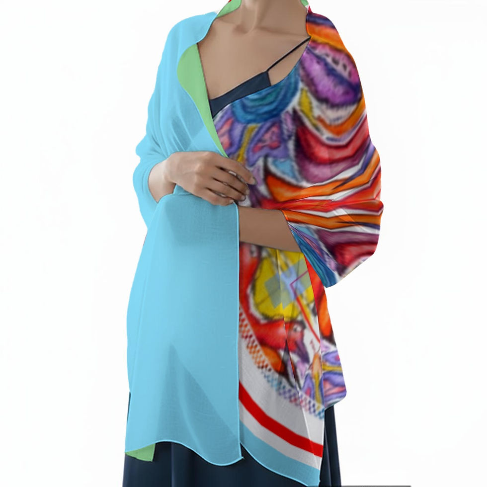 Thumbnail: All-Over Print Women’s Rectangle Scarf|170X45cm