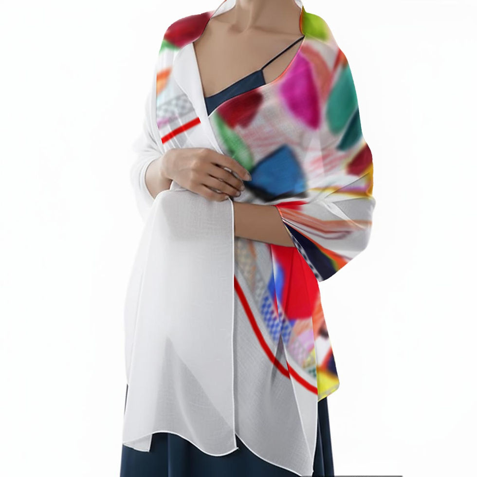 Thumbnail: All-Over Print Women’s Rectangle Scarf|170X45cm