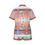Thumbnail: All-Over Print Women's Imitation Silk Pajama Set With Short Sleeve