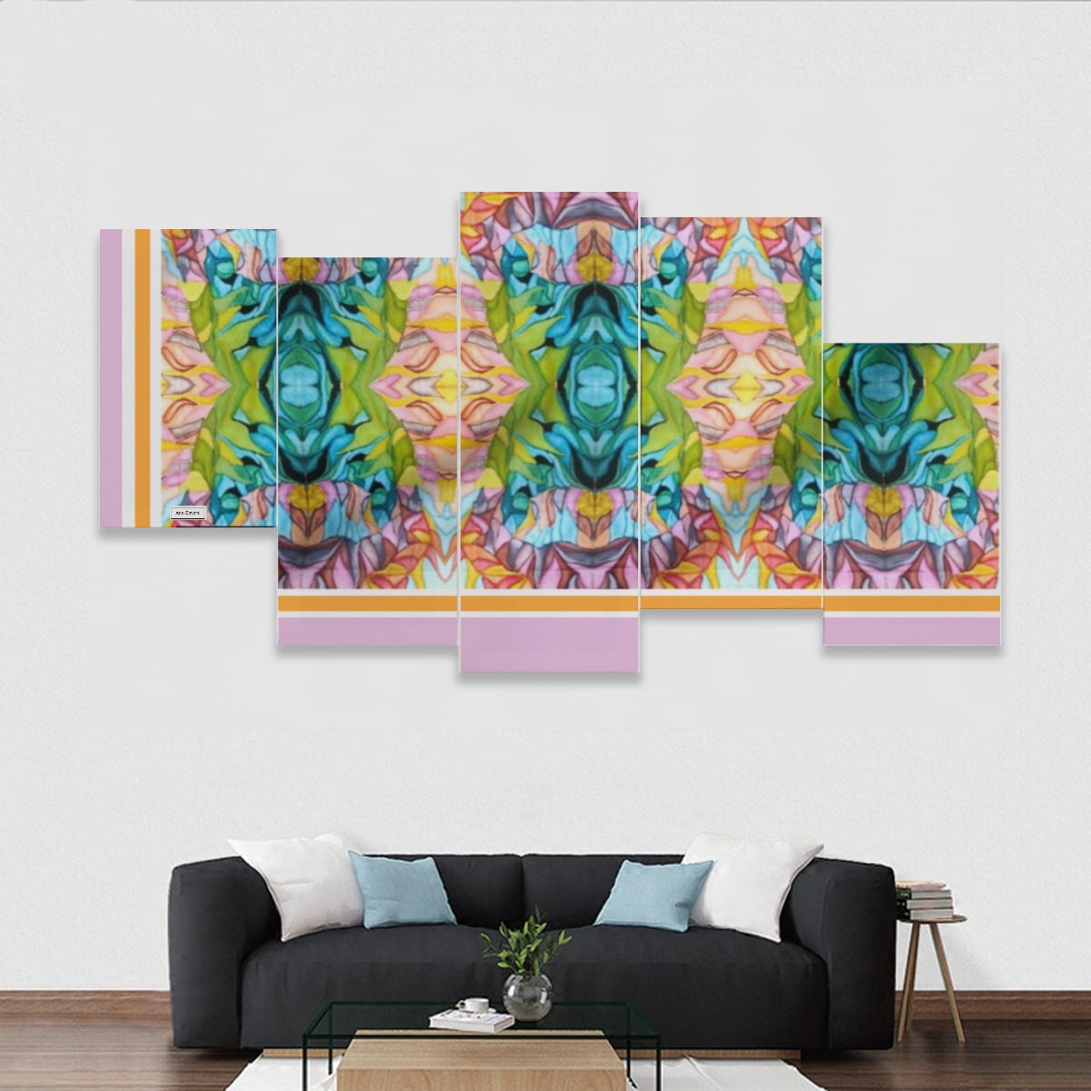 Five-piece Framed Murals