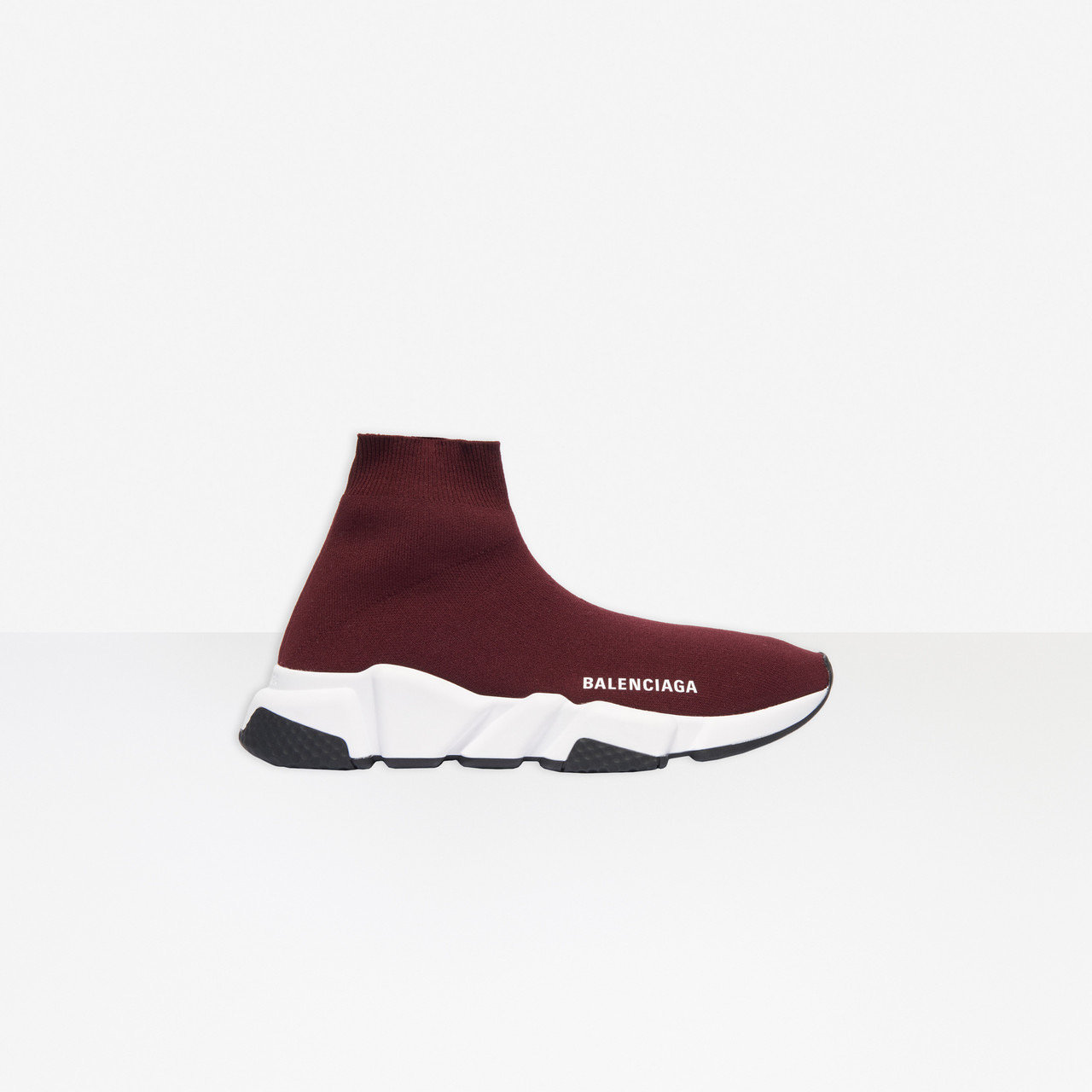 Balenciaga speed trainer burgundy clearance