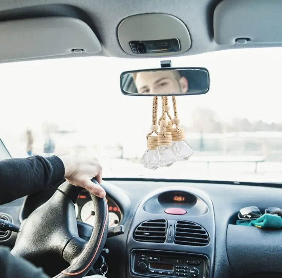 Miniature : Hanging Car Aromatherapy Diffuser - Refillable 