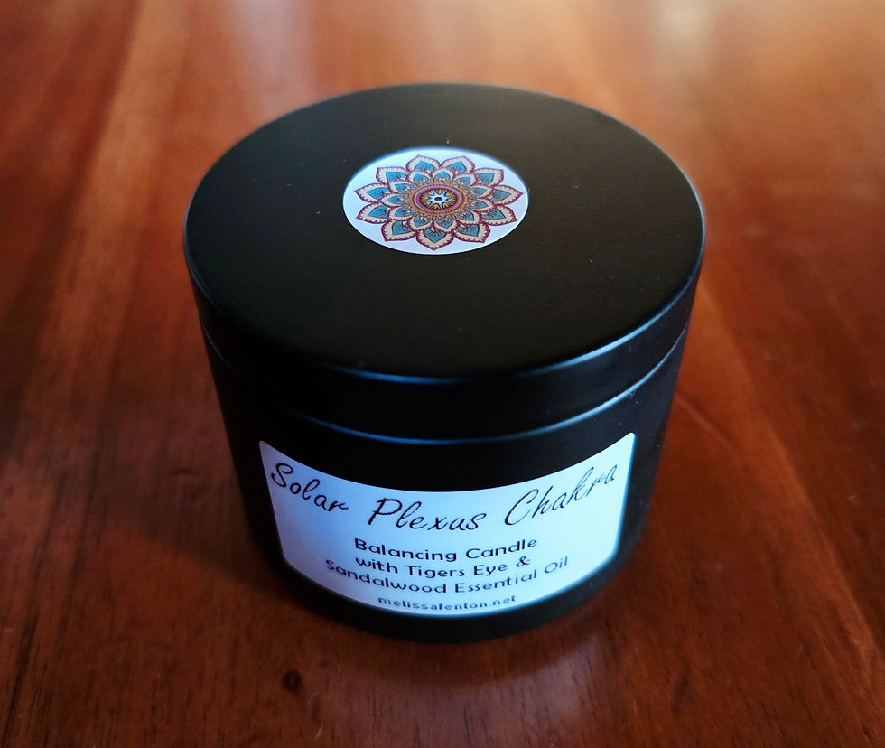 サムネイル： Solar Plexus Chakra Crystal Candle (Yellow)