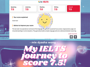 IELTS 7.5 from a Thai student