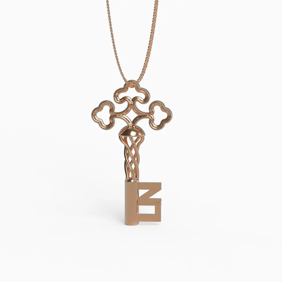 Ladinardò™ The Merchant of Venice Key Pendant in Rose Gold