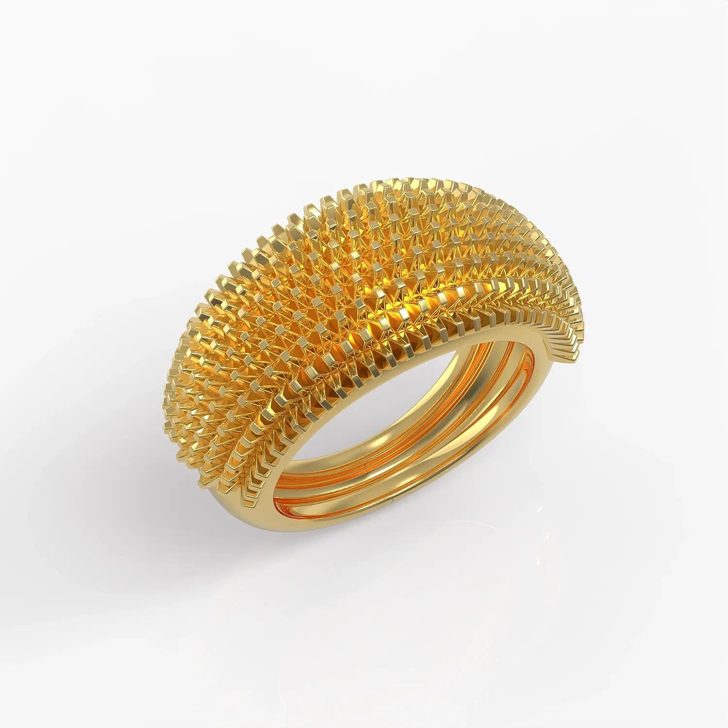 The Crown Ring in Yellow Gold
