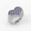 Thumbnail: Forevermore Heart Signet Ring in White Gold, Diamonds, Sapphires