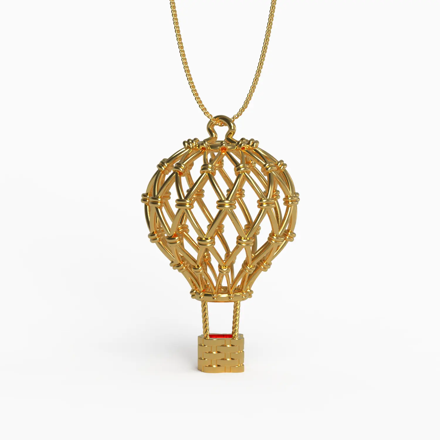 Derinkuyu Pendant in Yellow Gold
