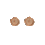 Thumbnail: Ladinardò® Wax Stamp Earrings in Rose Gold