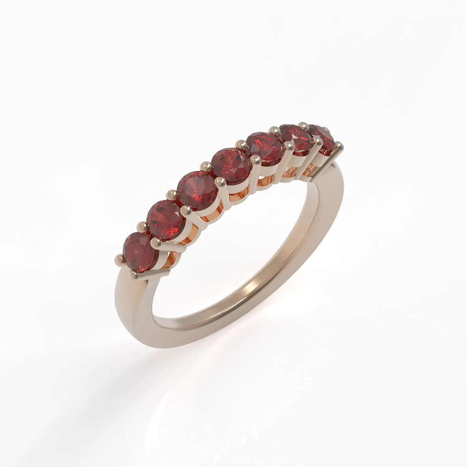 Ladinardò Eternal Band in Rose Gold and Ruby