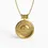 Thumbnail: French Couture Button Pendant in Yellow Gold and Diamonds