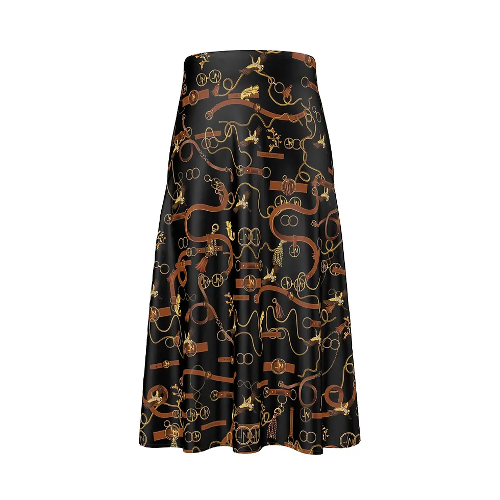 Ladinardò Signature Maxi Silk Skirt