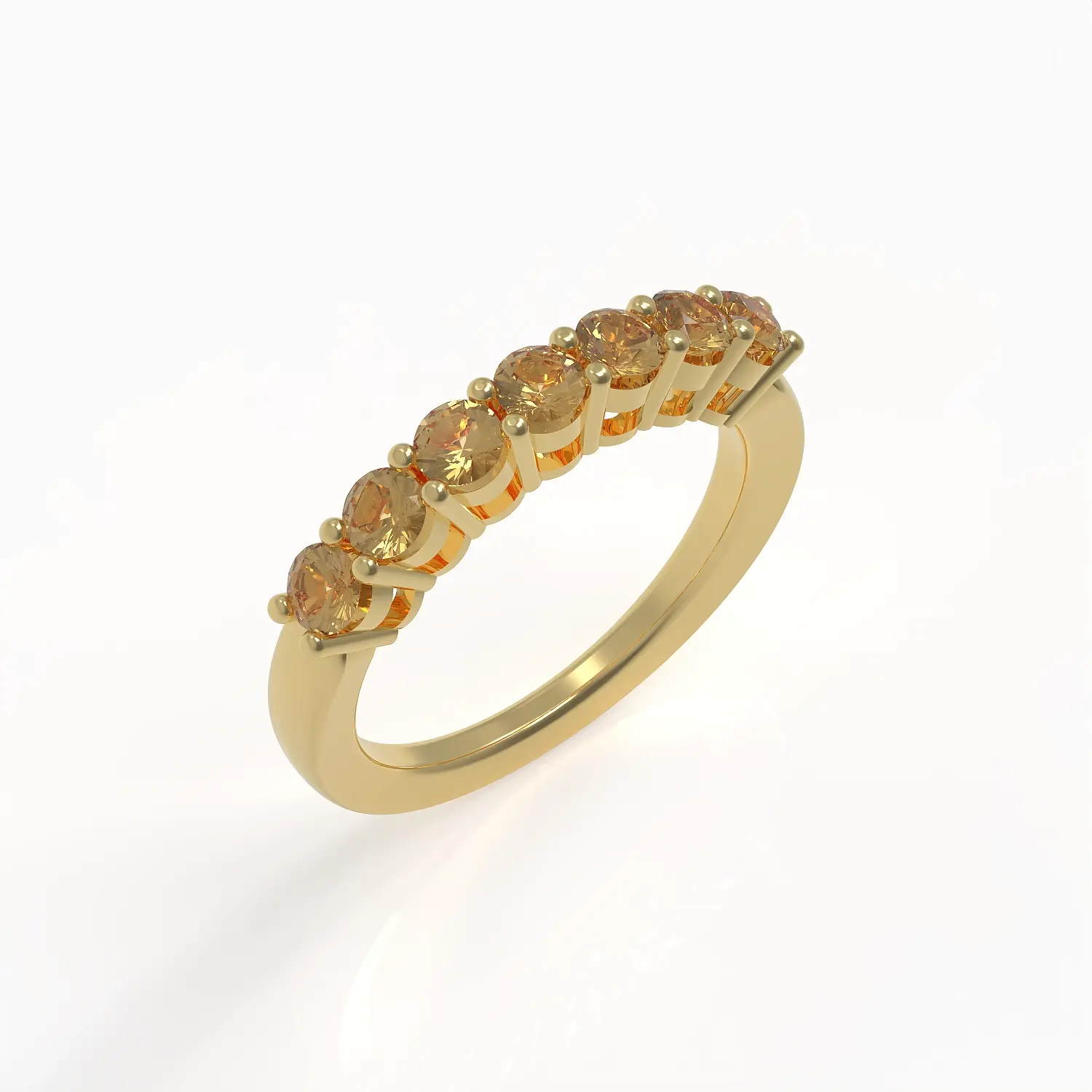 Ladinardò Eternal Band in Yellow Gold and Yellow Sapphires