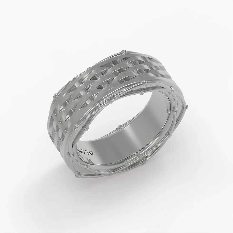Nœud Band in White Gold
