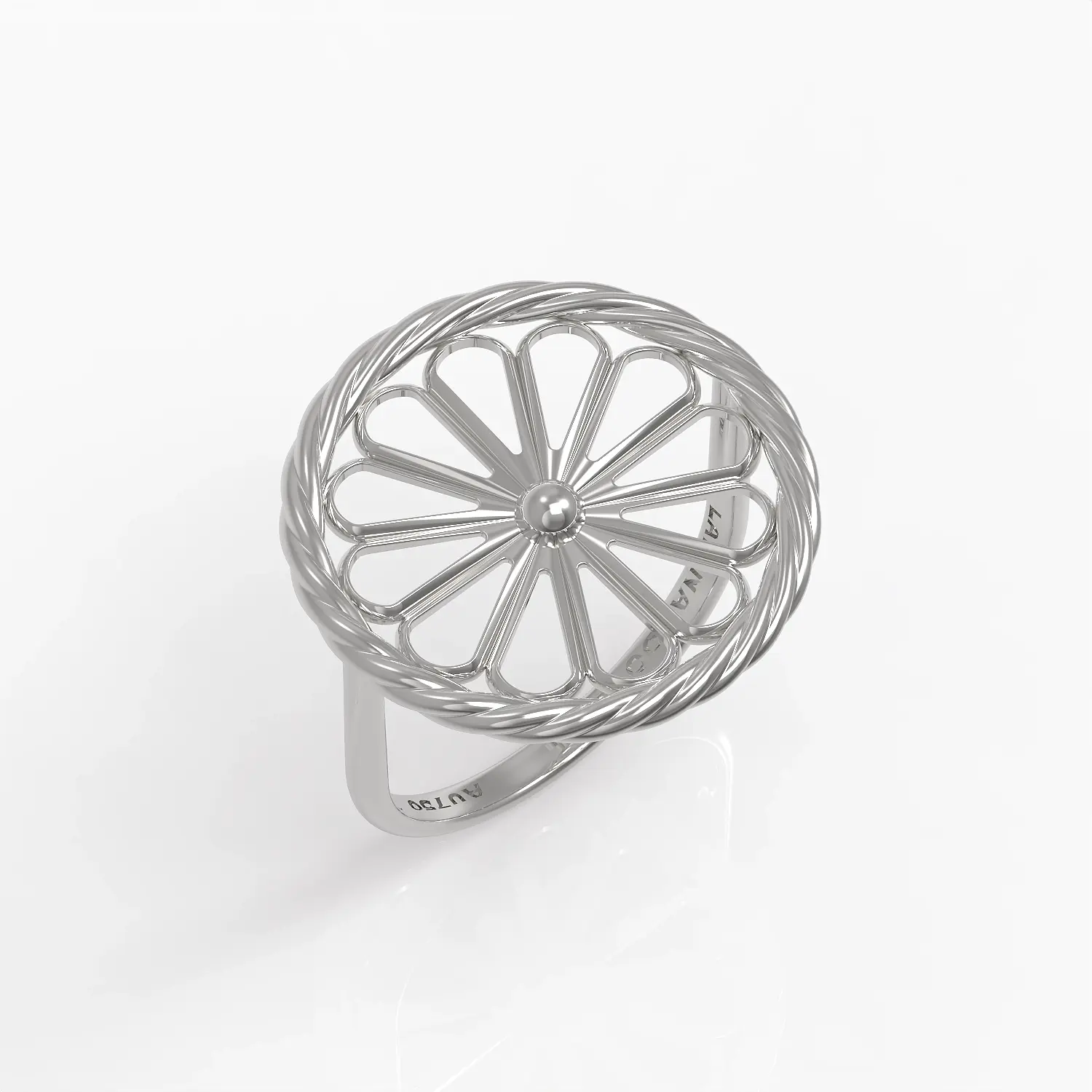 Aurelia Ring in White Gold