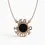 Thumbnail: Mai Troppo "Never Too Much" Pendant in Rose Gold and Onyx