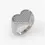 Thumbnail: Forevermore Heart Signet Ring in White Gold, Diamonds
