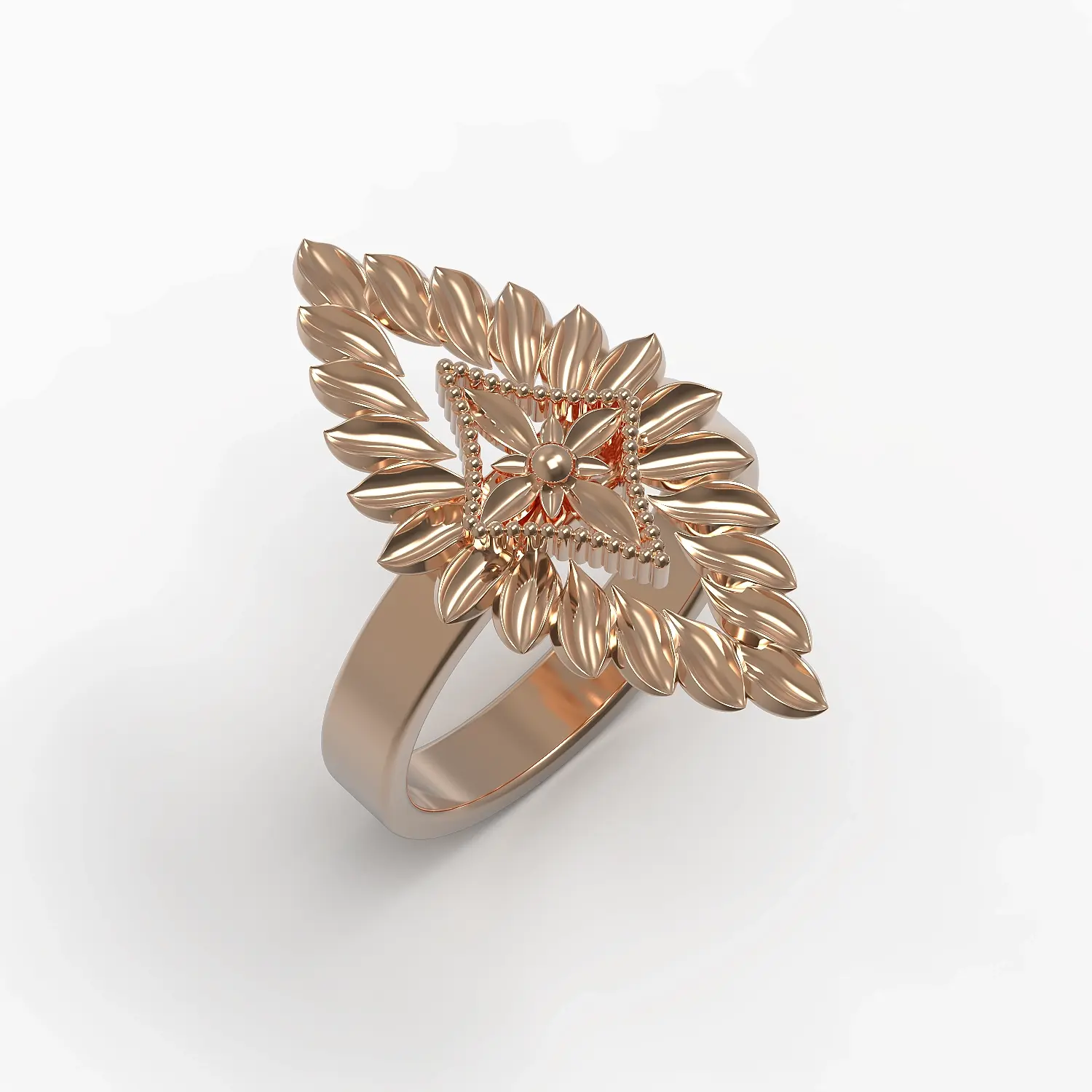 North Star Ring in Rose Gold
