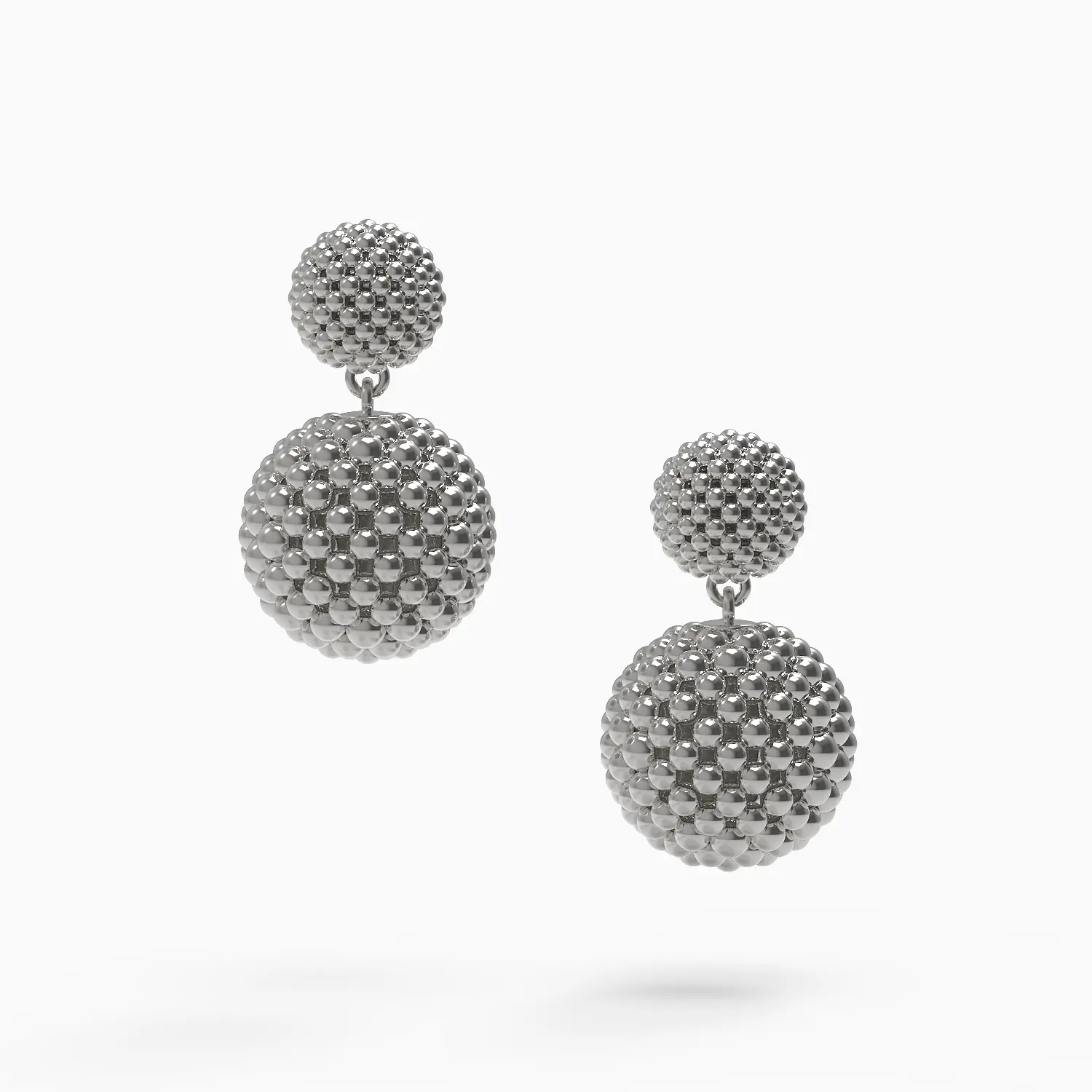 Ladinardò™ Deux Perles Earrings in White Gold