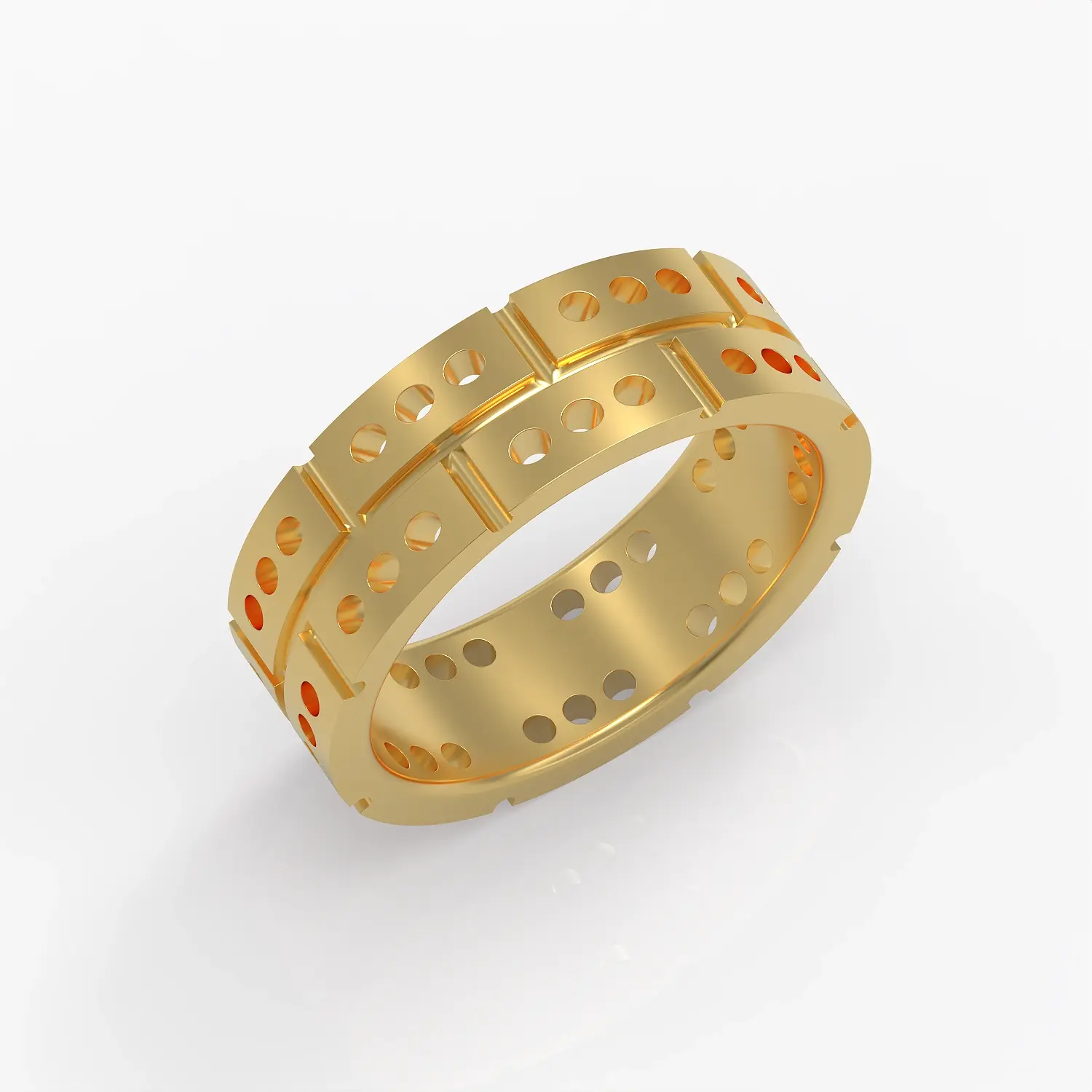 D'Amour Band in Yellow Gold