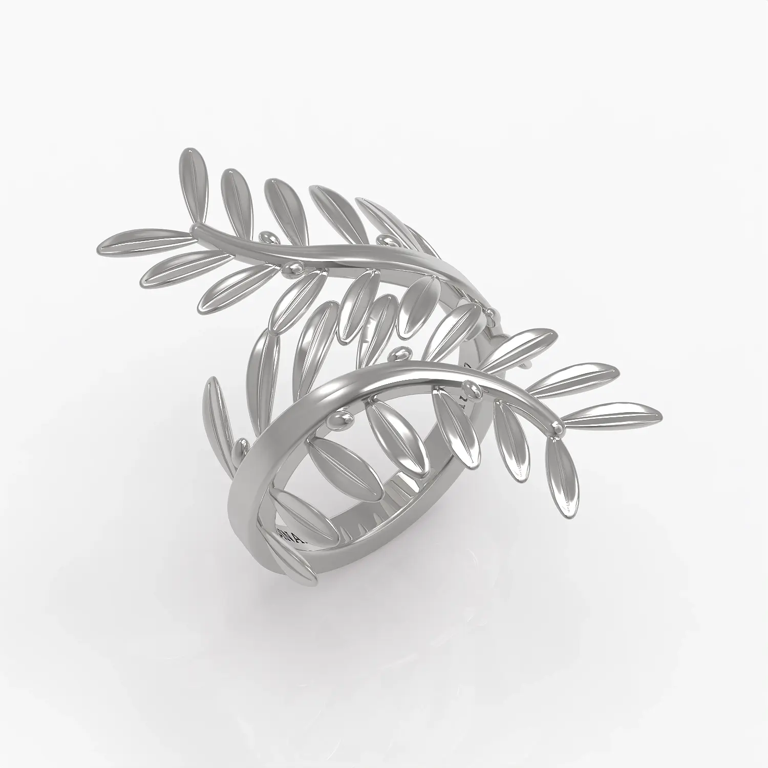 Laurel Ring in White Gold