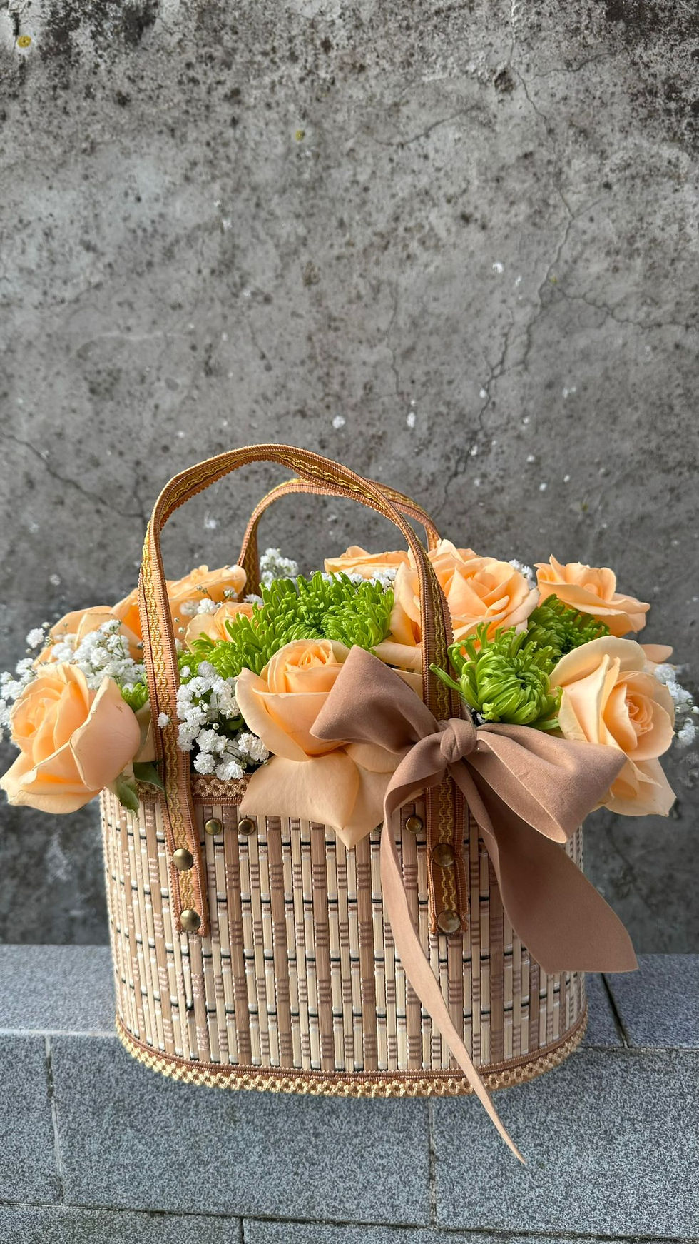 Miniatura: Cesta de flores L