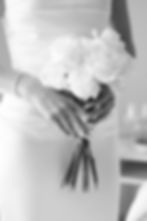 Closeup of bridal boquet