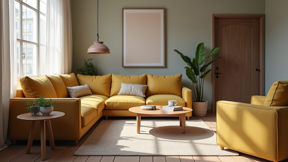 Close-up view of a stylish multi-functional piece of furniture in a cozy space