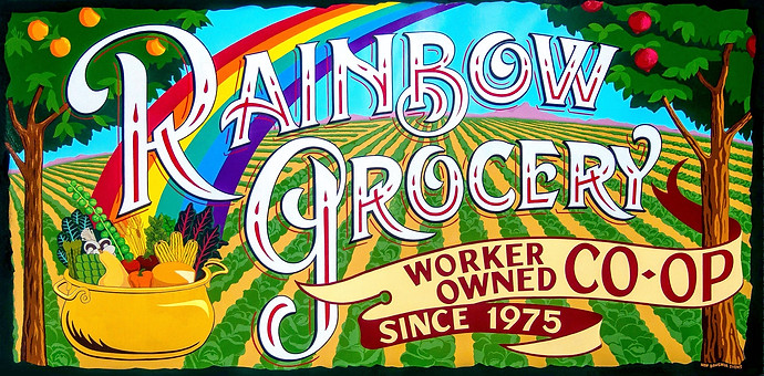 Rainbow Grocery Sign