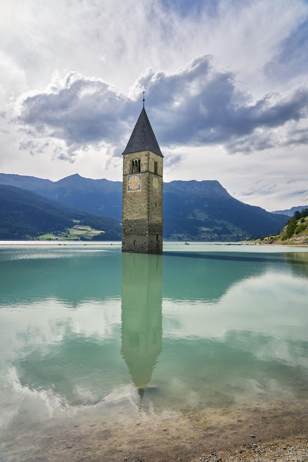 When the water recedes, St. Thomas Church returns—quiet proof that some places are never truly gone.