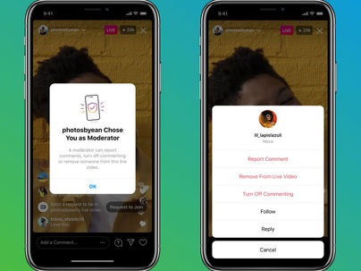Instagram is finally letting live streamers add moderators